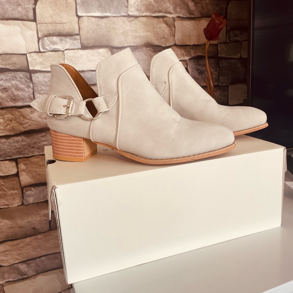 Taupe booties